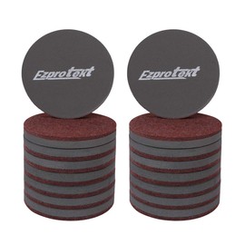Ezprotekt 3.5 Inch Furniture Sliders 89 mm Round Felt Sliders Moving Furniture Gliders Pads for Hardwood Floors Protection and All Hard Surfaces,16 PCS Brown