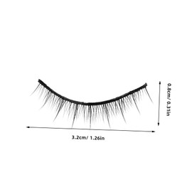 Hohopeti 1 Pair Doll False Eyelashes False Eyelashes Doll Making Supplies DIY Craft Making Lashing Supplies DIY Lash Extension Kit Pp Black