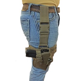Shaver products Coyote Tan Tactical Leg Holster for Glock 9mm 17,19,20,21,22,23,25,31,32,33,38