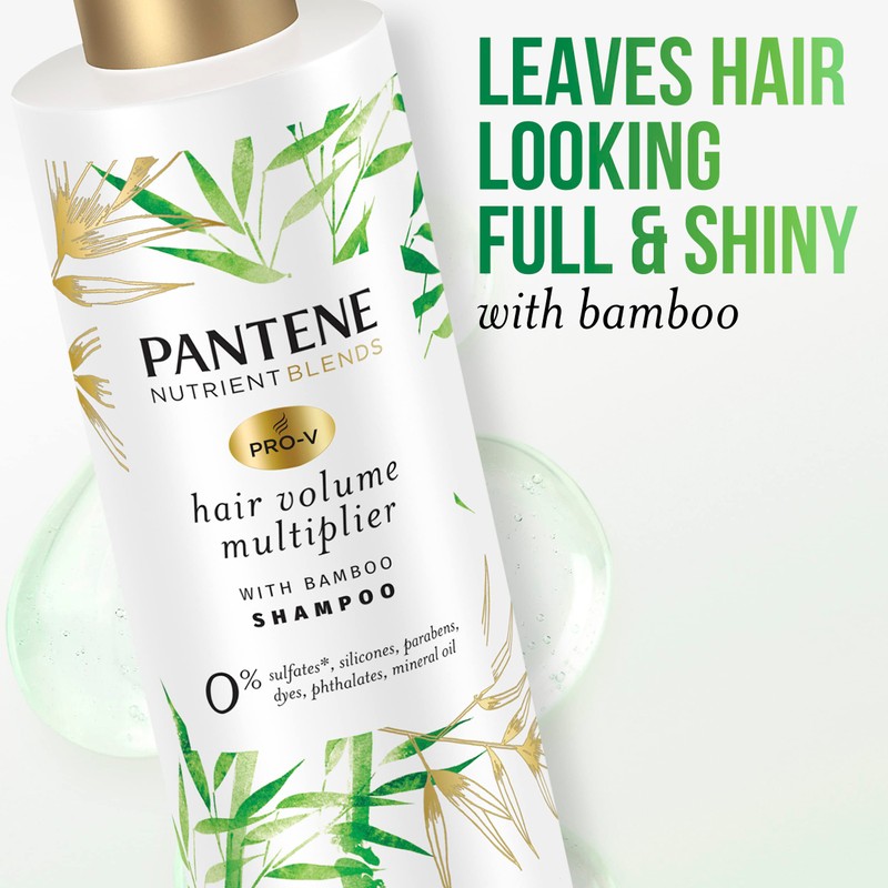 Pantene Sulfate Free Shampoo, Volumizing shampoo for fine or flat