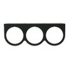 Equus 9923 2" Triple Gauge Mounting Panel, Black