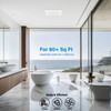 JULLISON 80CFM Bathroom Exhaust Fan with Grille: 20W Ceiling Mount