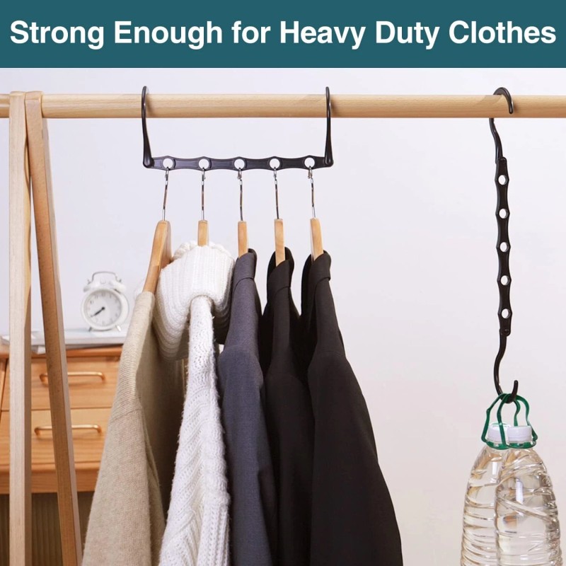 Amkufo Space Saving Clothes Hangers Set Of 6 Magic Hangers