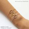 A+O Best Friend Gift, Friendship Jewelry - Interlocking Circles Bracelet