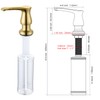 GAGALIFE Kitchen Sink Soap Dispenser Gold, Built in Soap Dispenser