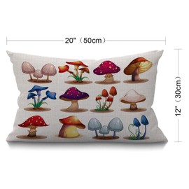 BGBDEIA Turkish Carpet Lumbar Cushion Cover 30X50cm 12x20 Inch Decorative Bedroom Living Room Turkish Vintage Persian Rectanglar Throw Pillow Cover for Bed Sofa Couch