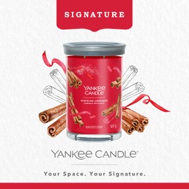 Yankee Candle Signature Scented Candle | Sparkling Cinnamon Large Tumbler Candle with Double Wicks | Soy Wax Blend Long Burning Candle | Perfect Gifts for Women