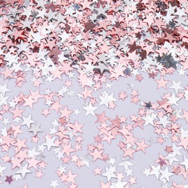 Glitter Confetti Stars Confetti Rose Gold Silver Glitter Stars Confetti Christmas, Confetti Table Decoration Christmas, Star Decoration Christmas, Birthday, Wedding, New Year's Eve