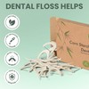 Natural Dental Floss Picks 75 Pack – Organic Biodegradable Floss
