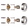 KINGBATH™ Bar Valve Fixing Kits Brackets with Round SS Chrome