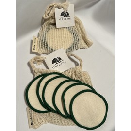 Origins Lot Of 2 ORIGINS Set of 6 Reusable Cotton Rounds & Drawstring Pouch Brand New