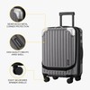 LEVEL8 Grace Carry On Luggage, 20 Inch Hardside Suitcase, Abs+Pc