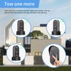 PANDAAR Wireless Doorbell Intercom,Long Range Intercoms Wireless for Home, 2