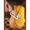Stainless Steel Vegetable Peeler with Wooden Handle – Multifunction Fruit