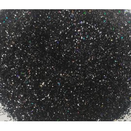 Vintage Paint Black Kaleidoscope Holographic Metal Flake Glitter .015 Square Painting Crafting - 6oz.