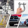 Biugaaufai 2 PCS 1 Inch D Ring Shackles, 304 Stainless