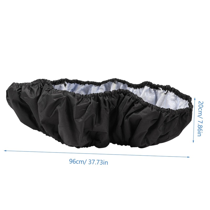 Mipcase 1Pc Trampoline Cover Replacement Black Sponge Protector for Round