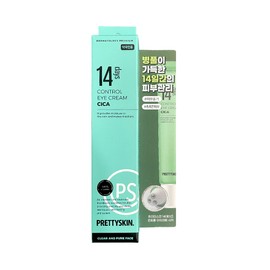 Pretty Skin 14 Days Control Eye Cream Cica 30ml Skin Glowing Moist Skin / 프리티스킨 14데이즈 컨트롤 아이크림 시카 30ml 피부윤기 촉촉한피부
