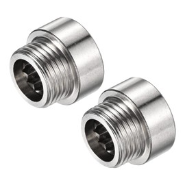 MECCANIXITY Stainless Steel Extension Pipe Fitting 10mm G1/2 Female to G1/2 Male Thread Reducer Coupling Adapter Connector Pack of 2