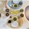 Le&amp;Me [Sisihosi] Le&amp;Me pebble double-sided leather table mat, dark gray