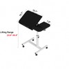 Tilting Overbed Table with Wheels, Height Adjustable Bedside Desk (23.6"