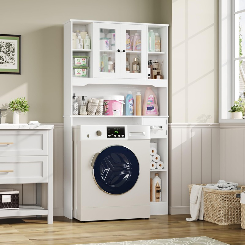 FACBOTALL Over The Toilet Storage Cabinet, Over Toilet Bathroom Organizer