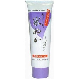 Mihada Komachi Face Wash Foam (Rice Bran), 4.2 oz (120 g) x 9 Packs