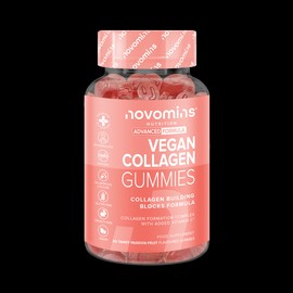 Novomins Vegan Collagen Passionfruit Flavour 60 Gummies 30 Days Supply