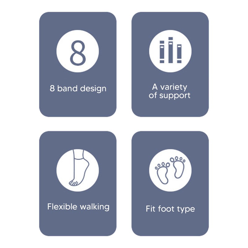 Ankle Support Brace Adjust Tightness Soft Fabric Spring Feet Stabilizer