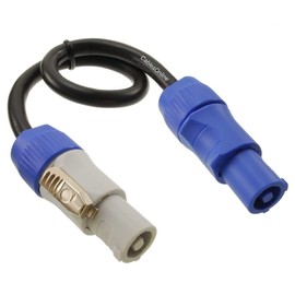 CablesOnline, 1ft. 16AWG Stage Lighting Fixture PowerCon-Compatible Power-Through Jumper Cable, PC-KA601