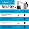 GROSCHE Milano Steel | 10 Espresso Cup | Stovetop Espresso