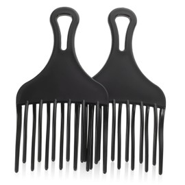 Beavorty Wide Tooth Plastic Styling Comb 2 Pcs for Men Hairdressing Rake Comb Easy Detangle Gentle Scalp Care Hair Accessories