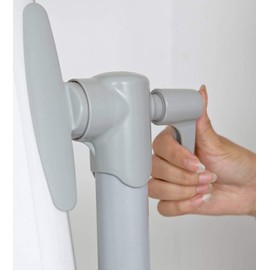 VIZ-PRO Double-Sided Magnetic Mobile Whiteboard/Dry Erase Board, 48 x 36 Inches, Aluminium Frame and Stand