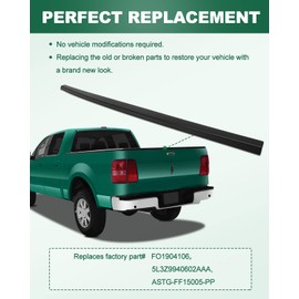 SCITOO ABS Top Rear Tailgate Moulding Trim Fit for 2004-2008 for Ford for F-150 (ReplacesFO1904106，5L3Z9940602AAA)