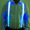 LED Light Up Suspenders with Bow Tie – Party Costume