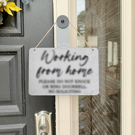 Small Home Sign for Front Doors, Door Hang Sign for Office, for House Front Door Decorative, Mini Wood Hanging Decorative signs for Store Business Porch Wall Decor