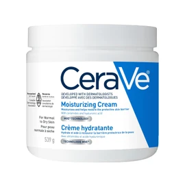 CeraVe Crema Hidratante para Rostro, Manos y Cuerpo – Con Ácido Hialurónico y Ceramidas – Piel Seca y Sensible – Sin Fragancia – 539 g
