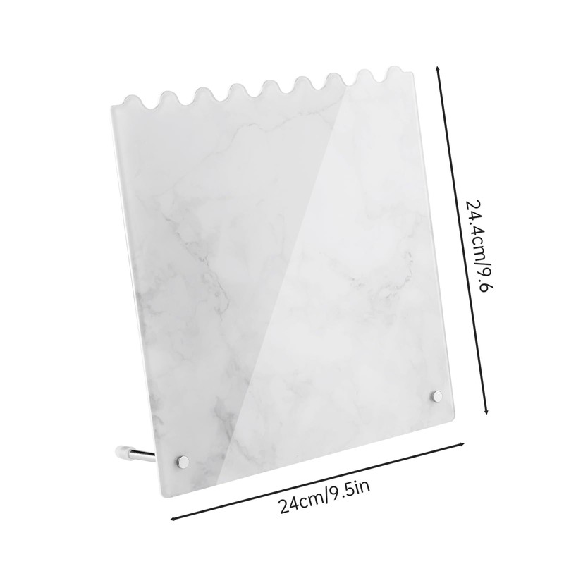 NiHome Stylish Marble Pattern Design Adjustable Height Acrylic Necklace Display