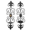 Wall Candle Holders Retro Diamond Encrusted Candlestick for Living Room