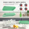 Ice Cube Tray, Ice Cube Tray with Lid and Container,