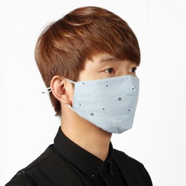 Reusable filter cotton mask / 3 layers for adults three-dimensional mask 38ea