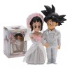 Dragon Ball Figuras Boda Goku Y Milk Ramo Rosa Sin