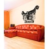 Vinyl Wall Decal Sticker Long Haired Dogs OS_AA617s