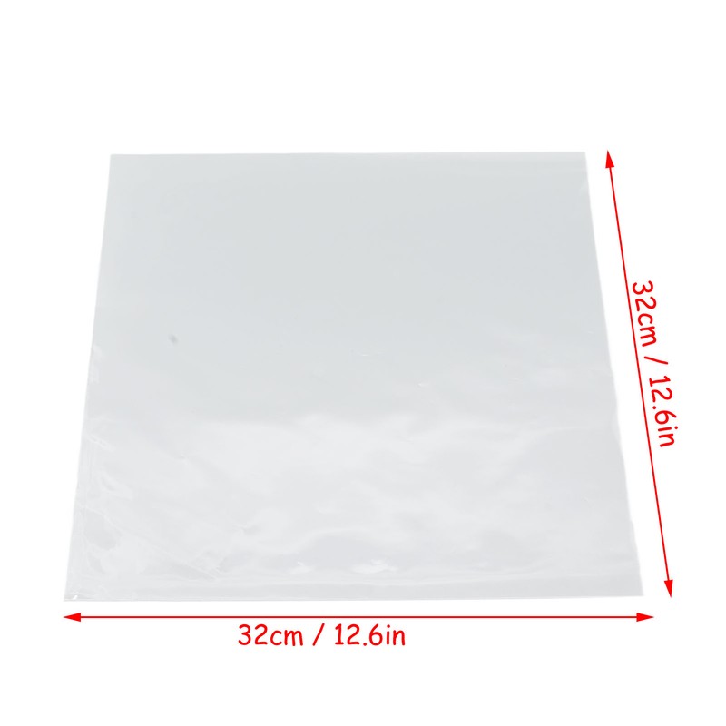 50Pcs Vinyl Record Sleeves OPP Plastic Resealable Non Adhesive Outer