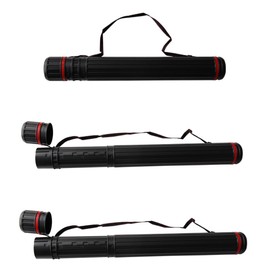 TOPARCHERY Telescopic Tube Archery Arrow Quiver Arrows Holder Case Shoulder Strap Belt Hunting 63cm - 110cm (Black 1)