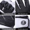 Harssidanzar Carbon Fiber Leather Motorcycle Gloves KM045UK White Black XXL