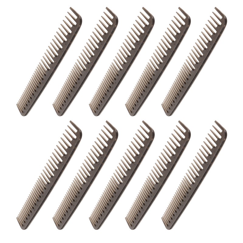 10pcs Double Tooth Comb Detangling Prevent Static Lightweight Wide Fine