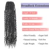 Leeven 24 Inch Double Ended Dreadlock Extensions Soft Boho Dreadlocks