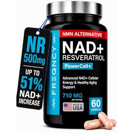 FREQNCY PowerCell NAD+ Booster 500mg NR, Resveratrol & Quercetin