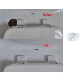 TOTO (1 Piece) Toto Toilet Washlet+ Bidet Hole Cover Plastic Plug Snap On Cap White
